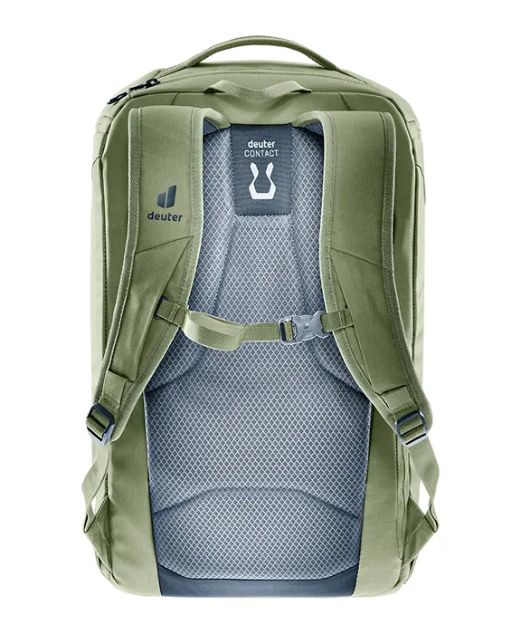 deuter „Duffel Pro Pack“ Rucksack in Olivgrün mit ergonomischen Gurten.