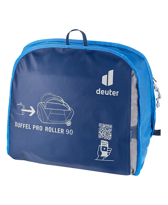Schutzhülle des deuter Duffel Pro Roller Rucksacks.